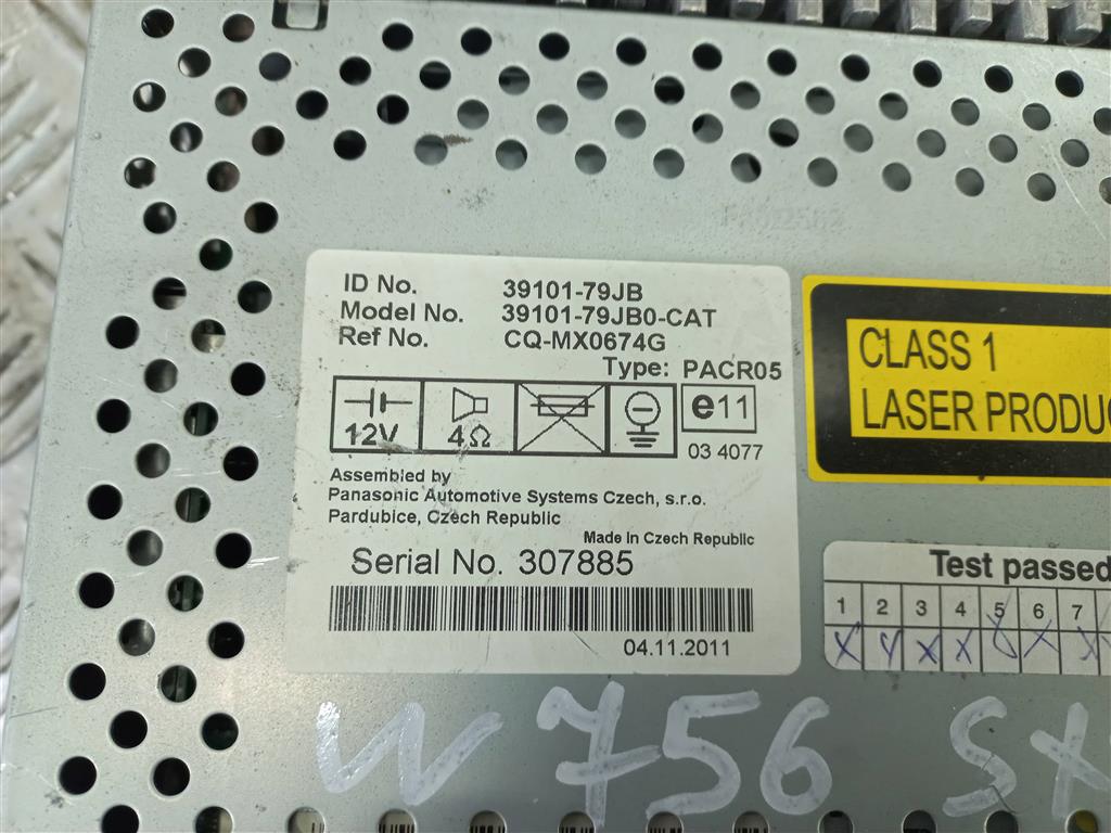 магнитола SUZUKI SX4 1.6 4WD MT (112 л.с.)SX4  I рестайлинг (2009—2014) Внедорожник 39101-79JB0-CAT, 2130 рублей, Москва