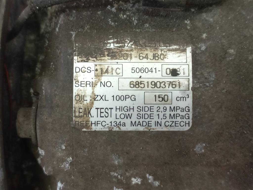 компрессор кондиционера SUZUKI Grand Vitara 2.0 4WD AT (140 л.с.)Grand Vitara  II (2005—2008) Внедорожник 9520064JB1, 17650 рублей, Москва