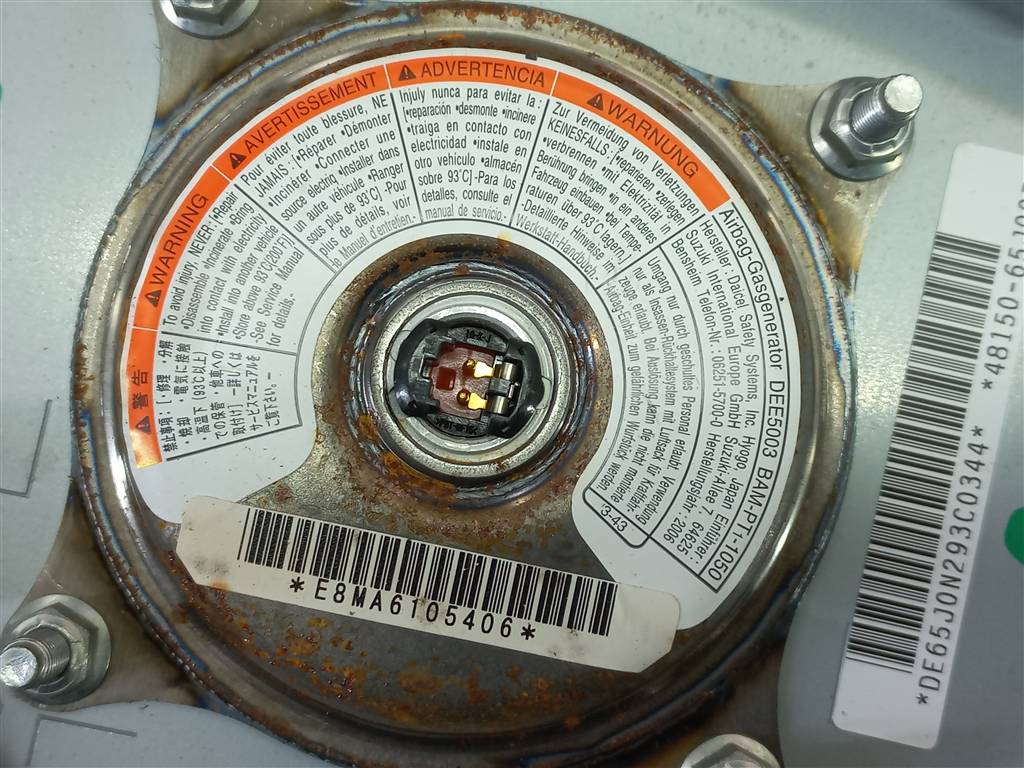 подушка безопасности водителя SUZUKI Grand Vitara 2.0 4WD MT (140 л.с.)Grand Vitara  II (2005—2008) Внедорожник 48150-65J00, 2470 рублей, Москва