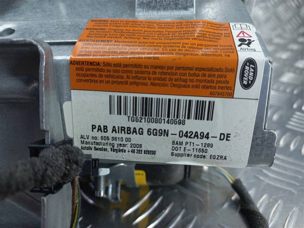 подушка безопасности пассажира LAND ROVER FREELANDER 2.2 TD MT (150 л.с.)Freelander  II (2006—2010) Внедорожник 6G9N042A94DG, 2360 рублей, Москва