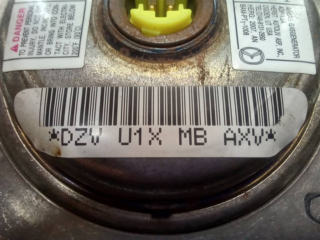 подушка безопасности водителя MAZDA 3 2.0 MT (150 л.с.)3  BK (2003—2006) Седан bР4S57K00С, 5580 рублей, Москва