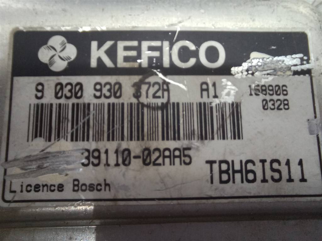 блок управления двигателем Hyundai GETZ 1.1 MT (66 л.с.)Getz  I рестайлинг (2005—2011) Хетчбэк 3911002AA5, 1550 рублей, Москва