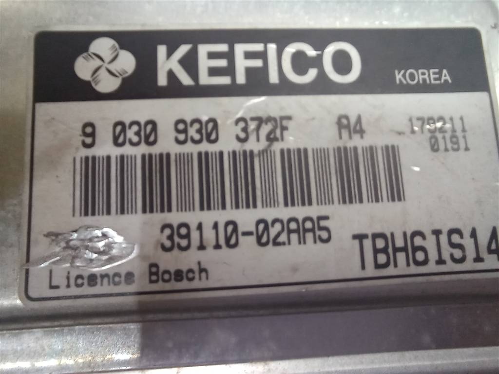 блок управления двигателем Hyundai GETZ 1.1 MT (66 л.с.)Getz  I рестайлинг (2005—2011) Хетчбэк 3911002AA5, 1550 рублей, Москва