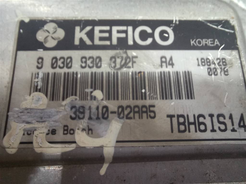 блок управления двигателем Hyundai GETZ 1.1 MT (66 л.с.)Getz  I рестайлинг (2005—2011) Хетчбэк 3911002AA5, 1550 рублей, Москва