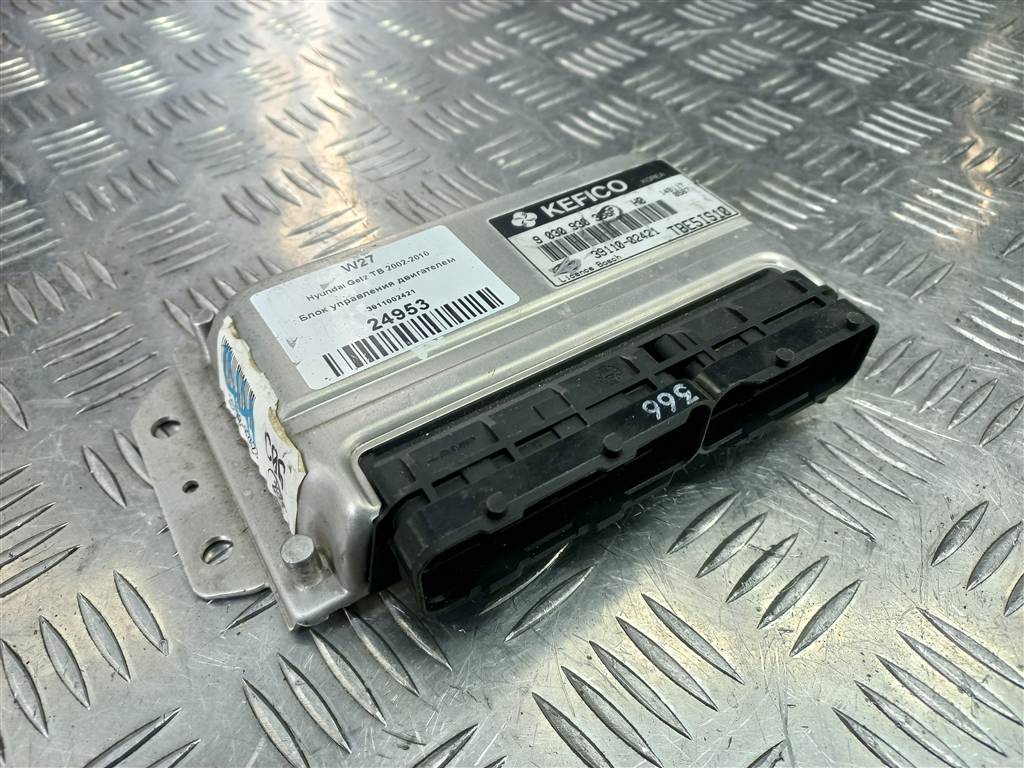 блок управления двигателем Hyundai GETZ 1.1 MT (66 л.с.)Getz  I рестайлинг (2005—2011) Хетчбэк 3911002421, 980 рублей, Москва
