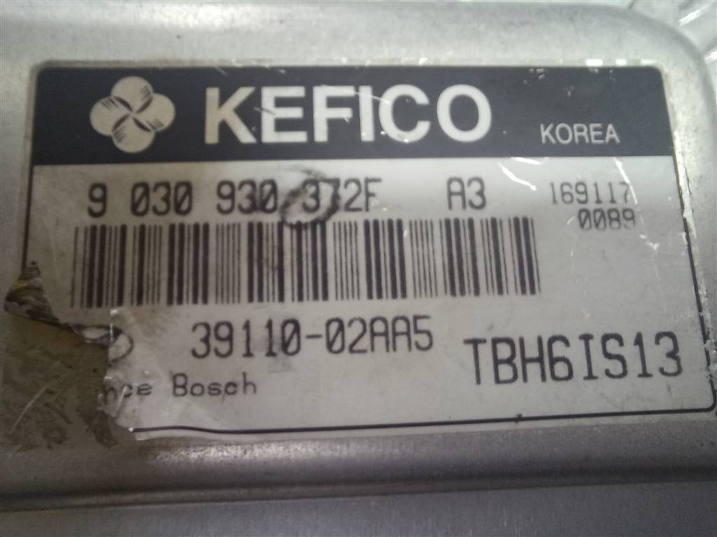 блок управления двигателем Hyundai GETZ 1.1 MT (66 л.с.)Getz  I рестайлинг (2005—2011) Хетчбэк 3911002AA5, 1550 рублей, Москва