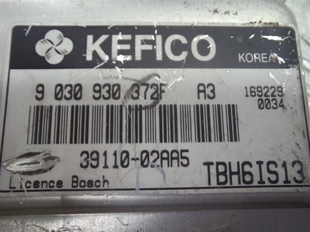 блок управления двигателем Hyundai GETZ 1.1 MT (66 л.с.)Getz  I рестайлинг (2005—2011) Хетчбэк 3911002AA5, 1550 рублей, Москва