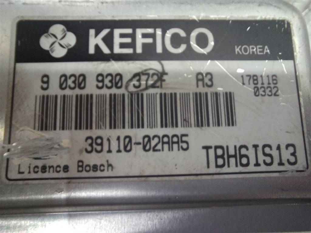 блок управления двигателем Hyundai GETZ 1.1 MT (66 л.с.)Getz  I рестайлинг (2005—2011) Хетчбэк 3911002AA5, 1550 рублей, Москва