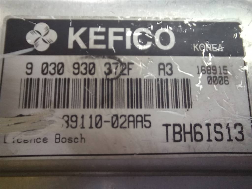 блок управления двигателем Hyundai GETZ 1.1 MT (66 л.с.)Getz  I рестайлинг (2005—2011) Хетчбэк 3911002AA5, 1550 рублей, Москва