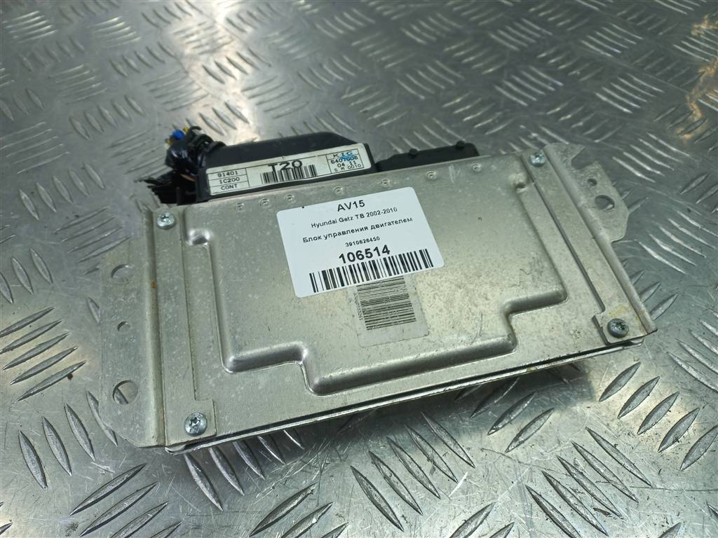 блок управления двигателем Hyundai GETZ 1.4 AT (97 л.с.)Getz  I рестайлинг (2005—2011) Хетчбэк 3910626450, 2010 рублей, Москва