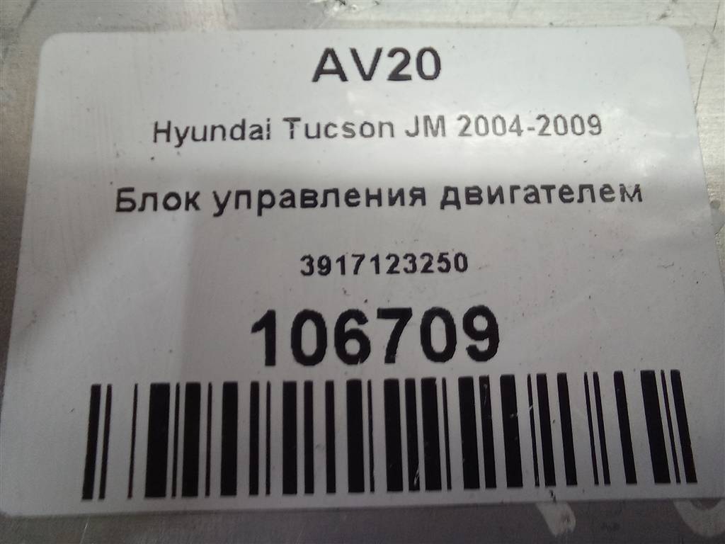 блок управления двигателем Hyundai TUCSON 2.0 MT (140 л.с.)Tucson  I (2004—2011) Внедорожник 3917123250, 2700 рублей, Москва