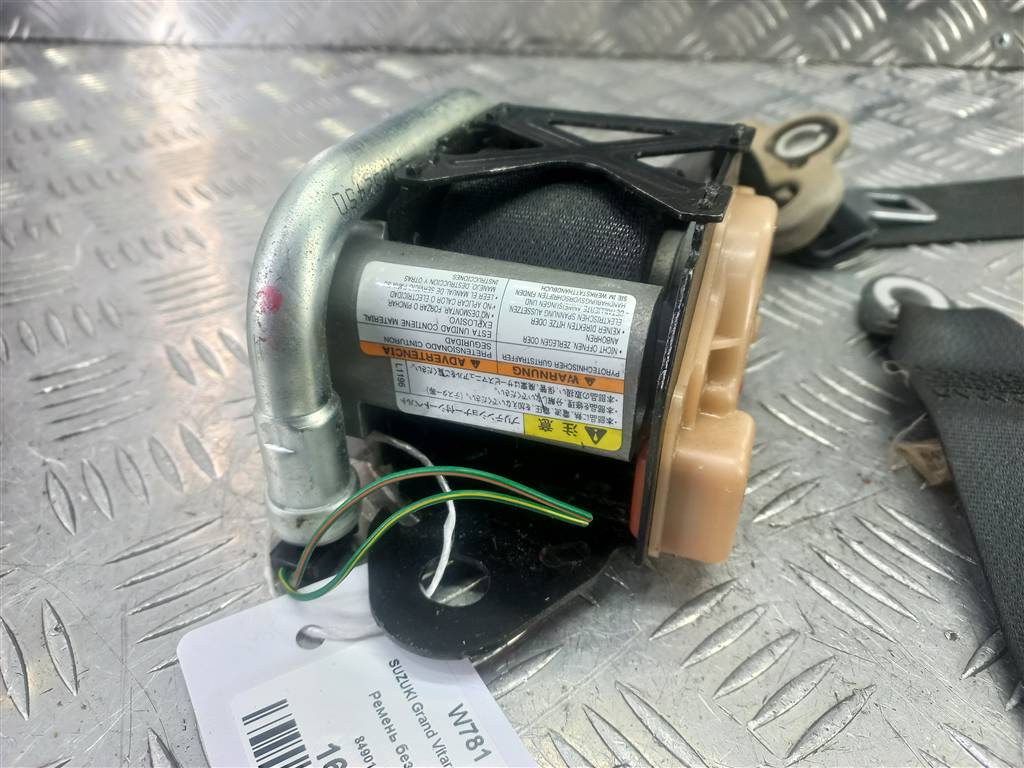 ремень безопасности SUZUKI Grand Vitara 2.0 4WD AT (140 л.с.)Grand Vitara  II (2005—2008) Внедорожник 8490165J12BHE, 2700 рублей, Москва