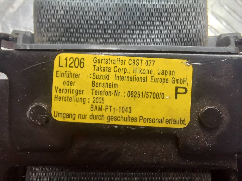 ремень безопасности SUZUKI Grand Vitara  8490165J12BHE, 2700 рублей, Москва