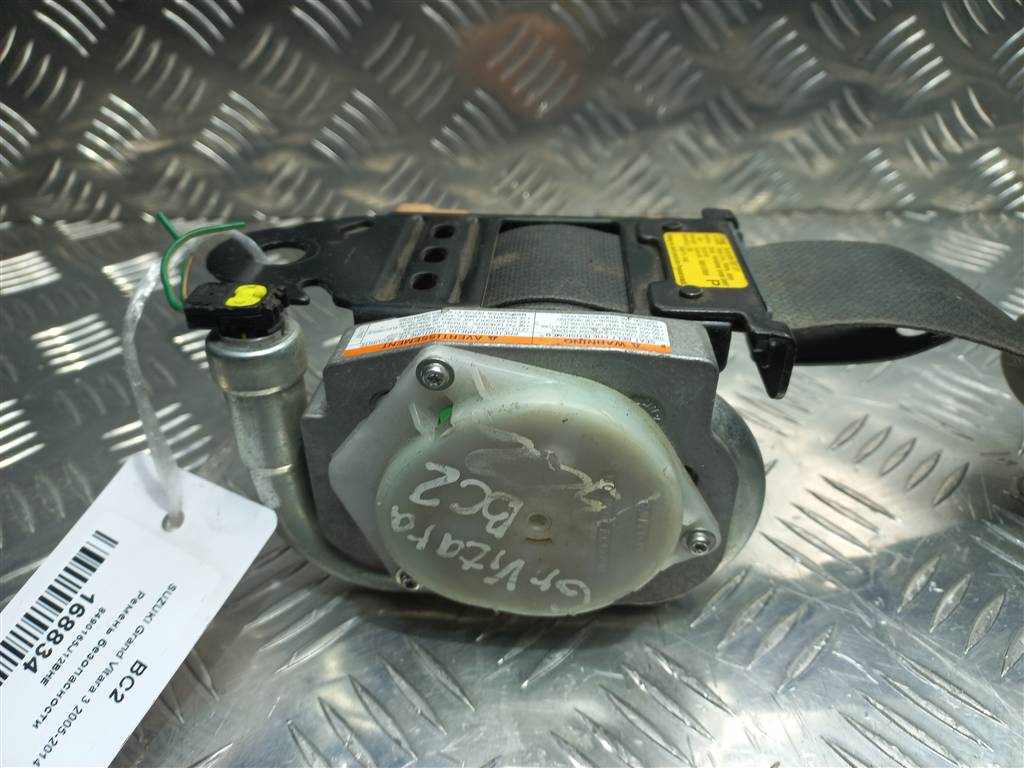 ремень безопасности SUZUKI Grand Vitara 2.0 4WD MT (140 л.с.)Grand Vitara  II (2005—2008) Внедорожник 8490165J12BHE, 2700 рублей, Москва