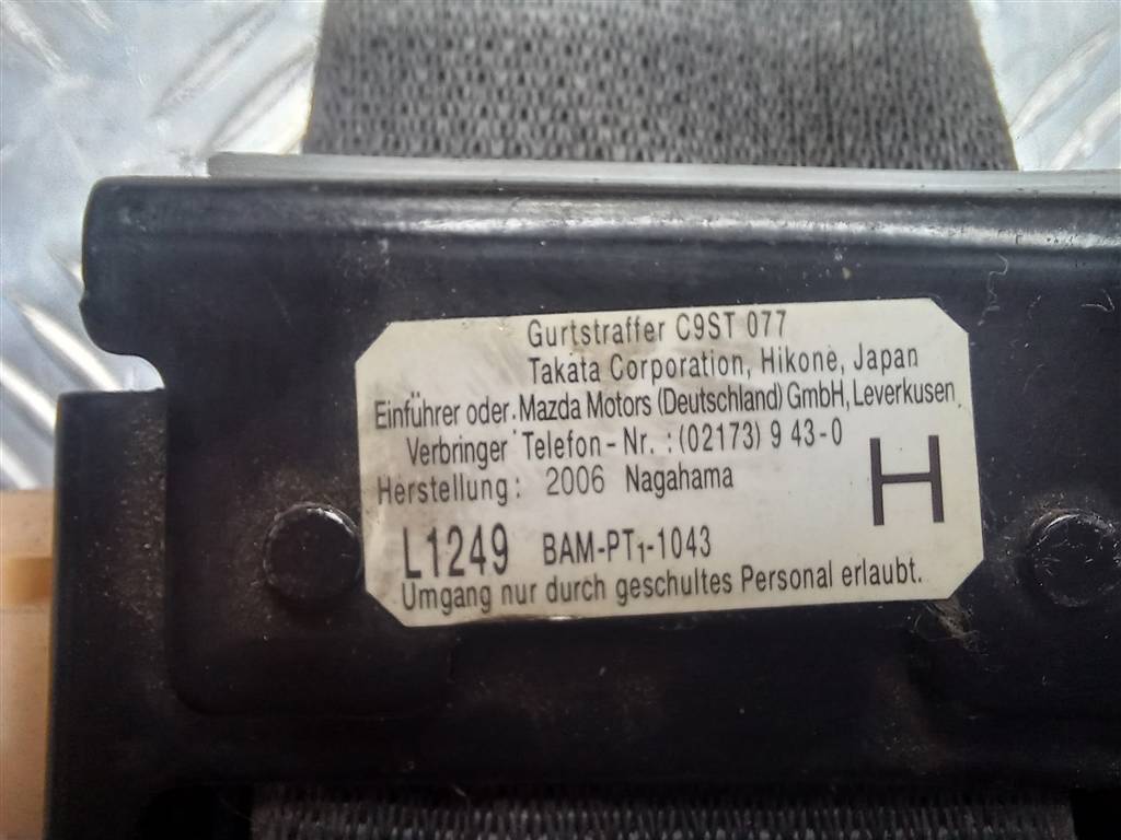 ремень безопасности MAZDA 6  GJ8A57L30A10, 1550 рублей, Москва