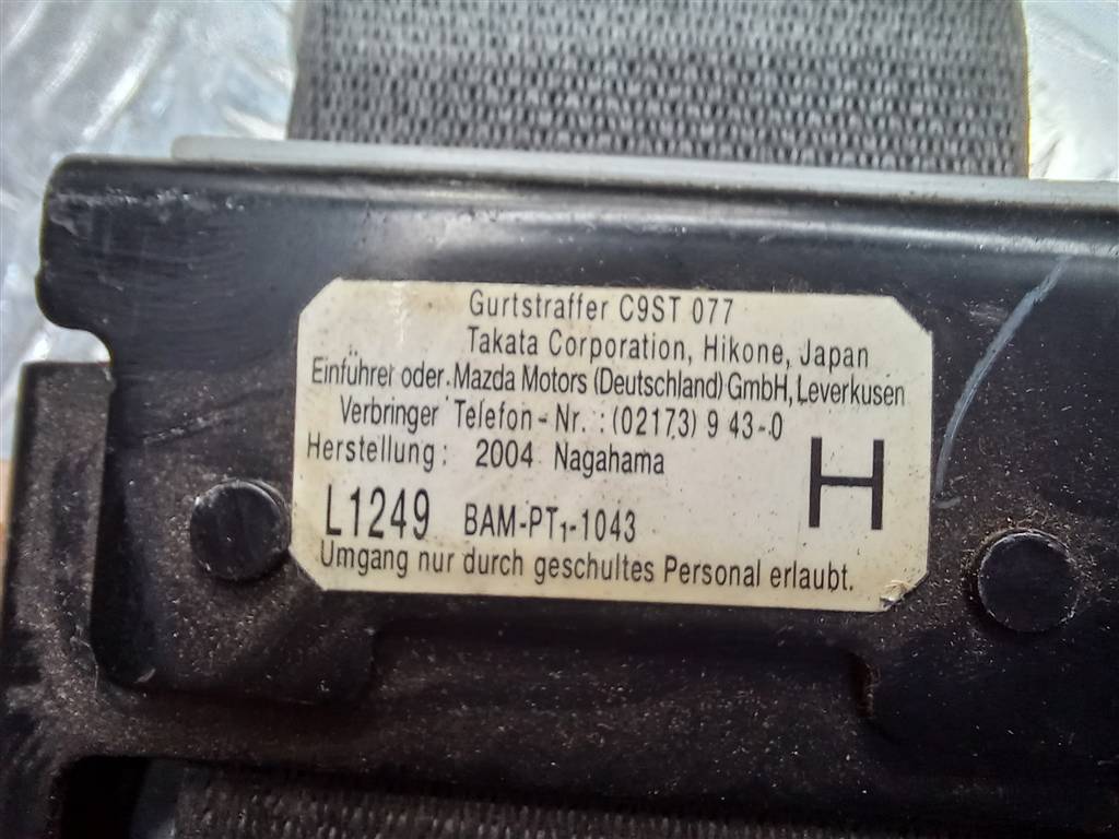 ремень безопасности MAZDA 6  GJ8A57L30A10, 1550 рублей, Москва