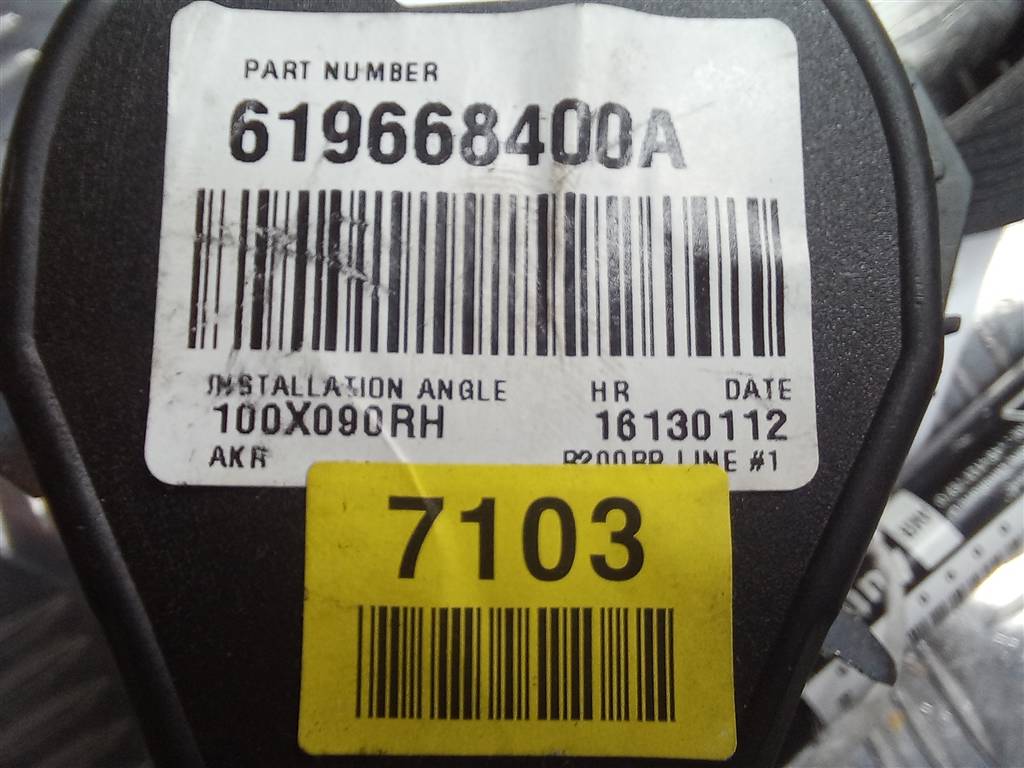 ремень безопасности CHEVROLET  ORLANDO 1.8 AT (141 л.с.)Orlando  I (2010—2018) Минивэн 13297103, 3279 рублей, Москва