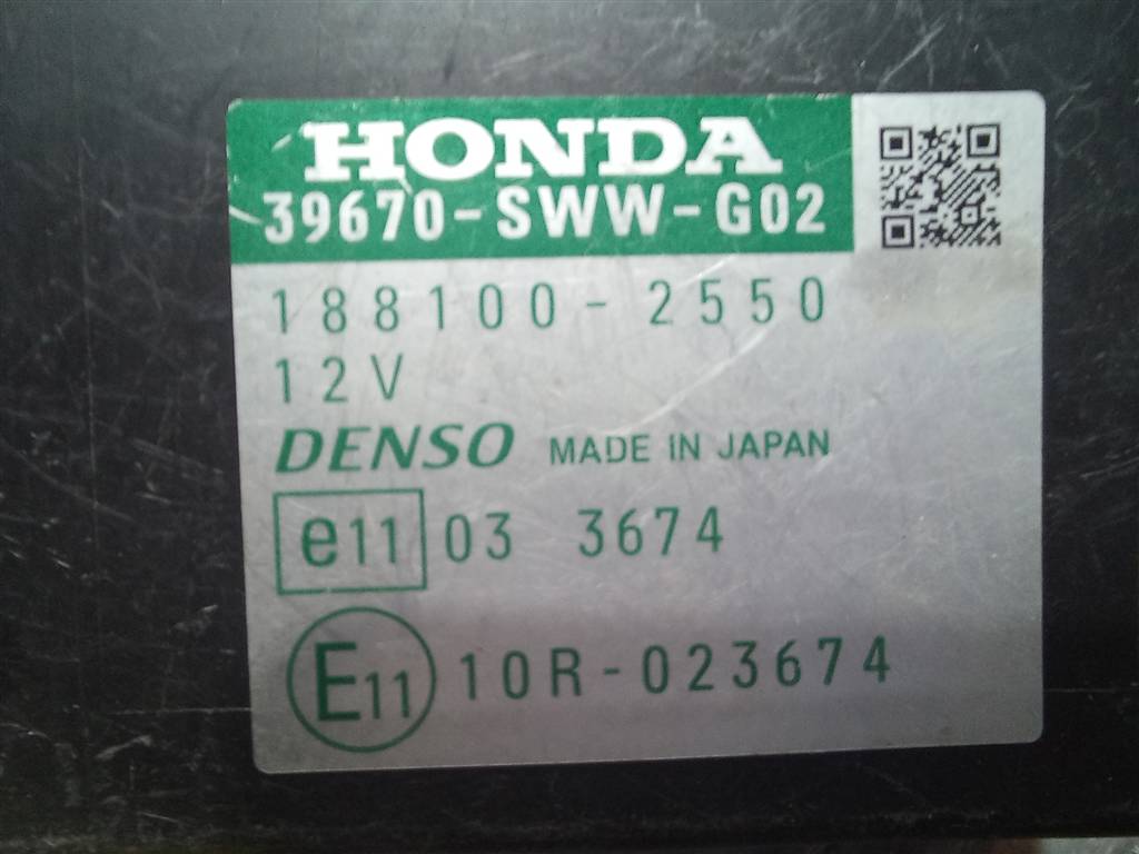блок управления парктрониками HONDA CR-V 2.0 AT (150 л.с.)CR-V  III (2006—2009) Внедорожник 39670SWWG02, 630 рублей, Москва