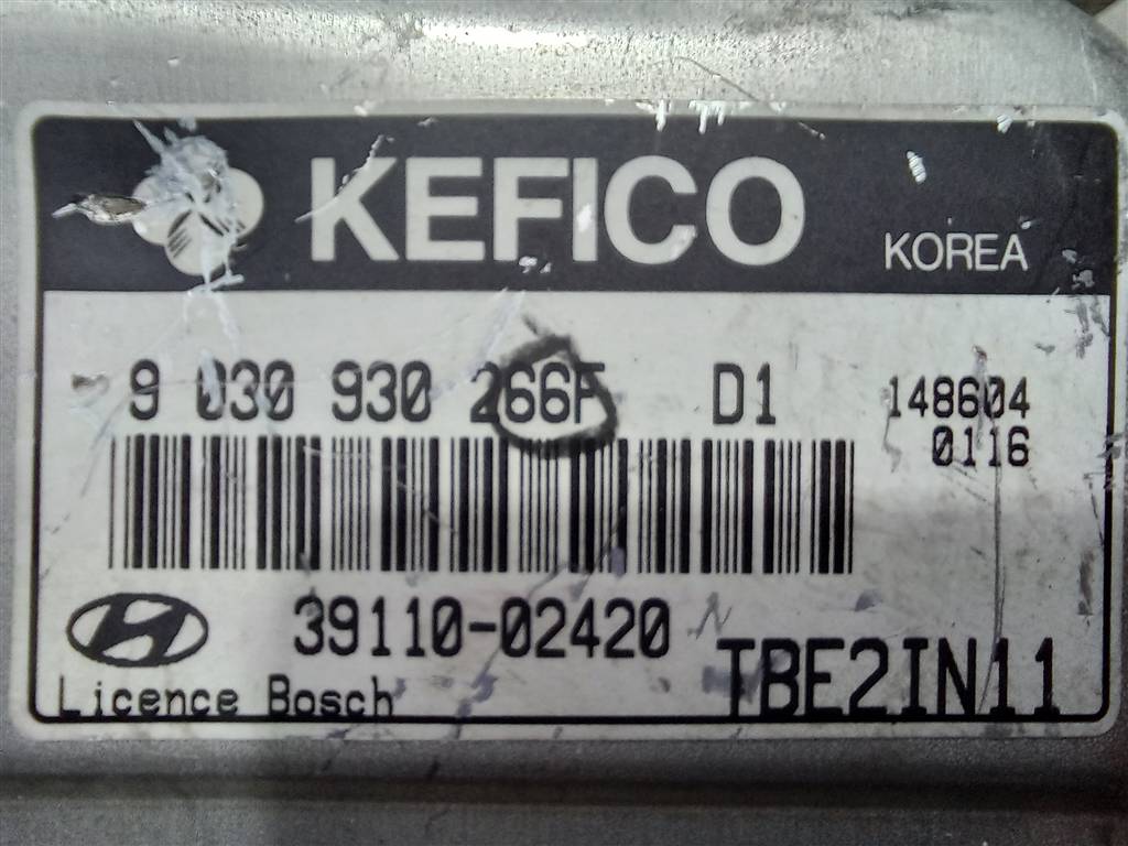 блок управления двигателем Hyundai GETZ 1.1 MT (66 л.с.)Getz  I рестайлинг (2005—2011) Хетчбэк 3911002420, 2130 рублей, Москва