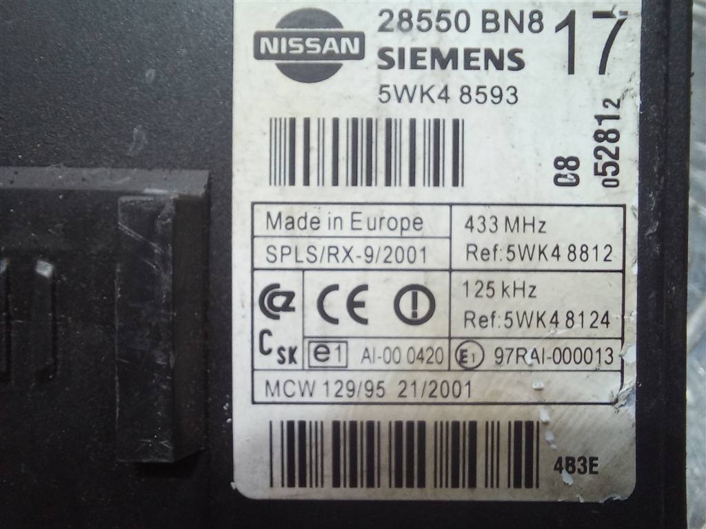 блок комфорта NISSAN ALMERA  28550BN817, 980 рублей, Москва