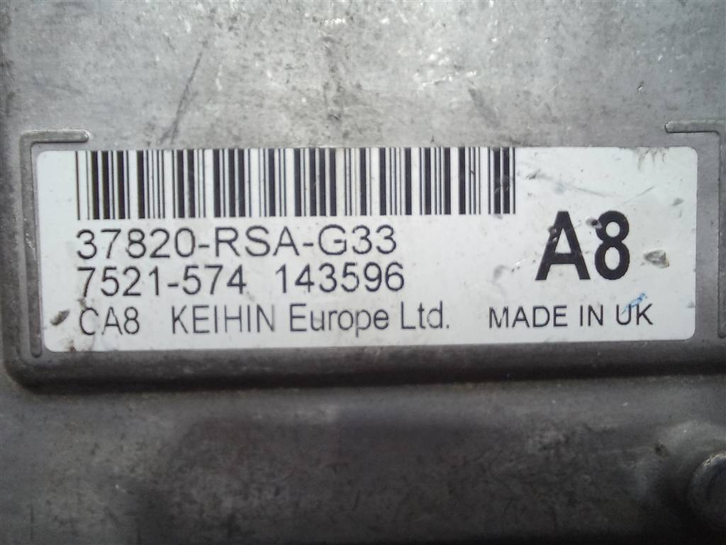 блок управления двигателем HONDA Civic 1.8 MT (140 л.с.)Civic  VIII (2005—2009) Хетчбэк 37820RSAG33, 1550 рублей, Москва