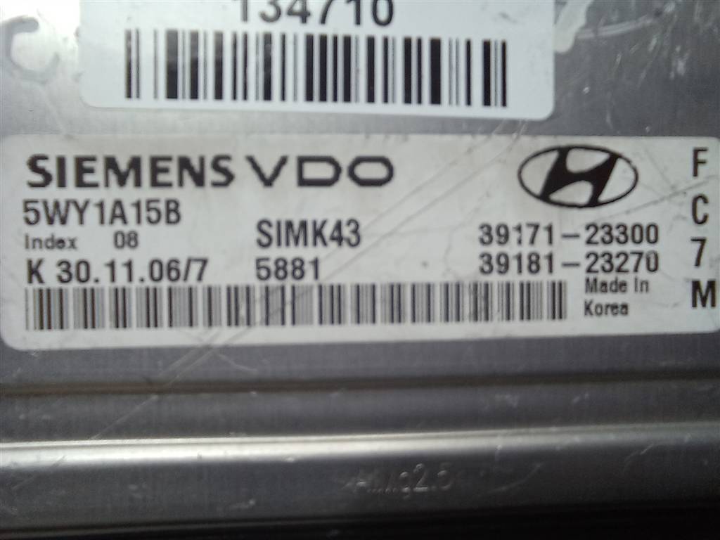 блок управления двигателем Hyundai TUCSON 2.0 MT (140 л.с.)Tucson  I (2004—2011) Внедорожник 3917123300, 2130 рублей, Москва