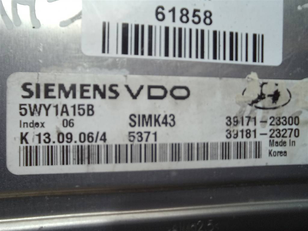 блок управления двигателем Hyundai TUCSON 2.0 MT (140 л.с.)Tucson  I (2004—2011) Внедорожник 3917123300, 2130 рублей, Москва