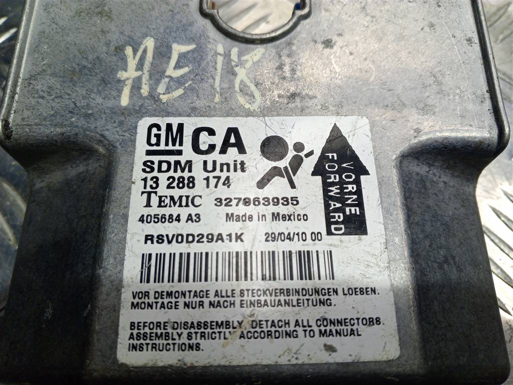 блок управления srs (air bag) Opel ASTRA  13288174, 980 рублей, Москва