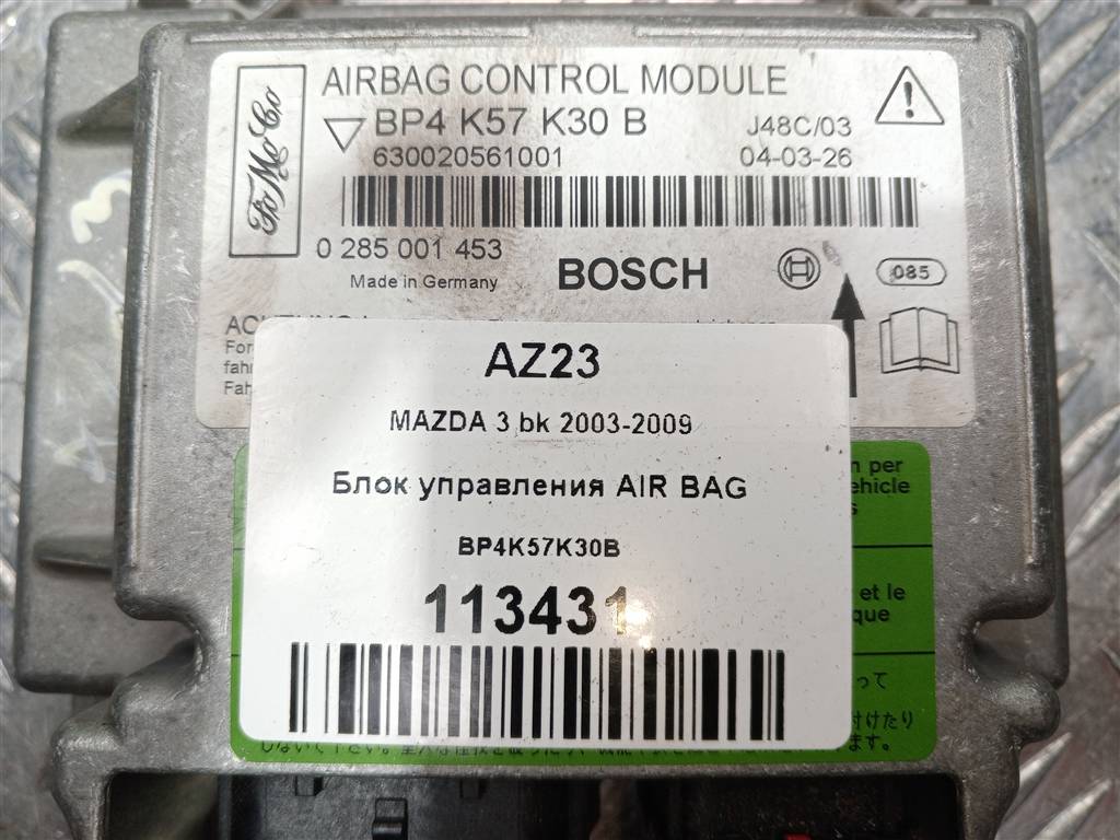 блок управления srs (air bag) MAZDA 3  BP4K57K30B, 750 рублей, Москва