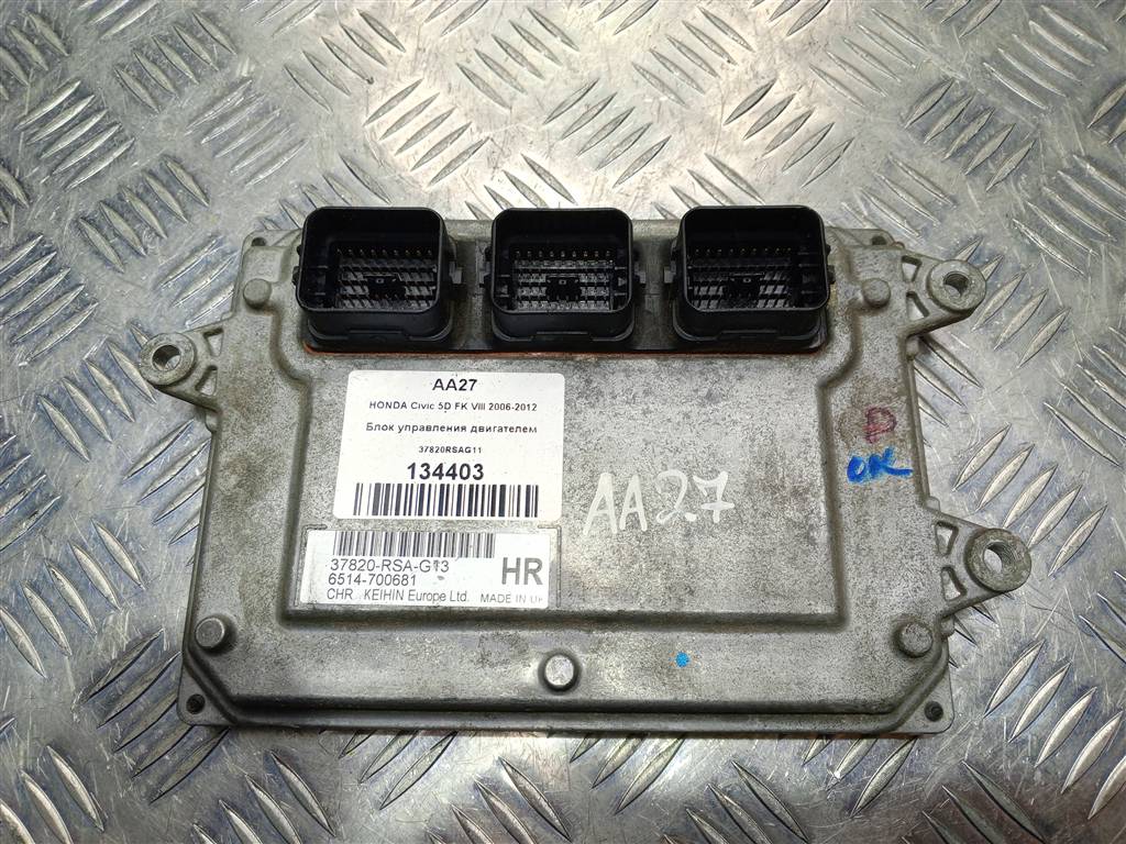 блок управления двигателем HONDA Civic 1.8 MT (140 л.с.)Civic  VIII (2005—2009) Хетчбэк 37820RSAG11, 2130 рублей, Москва