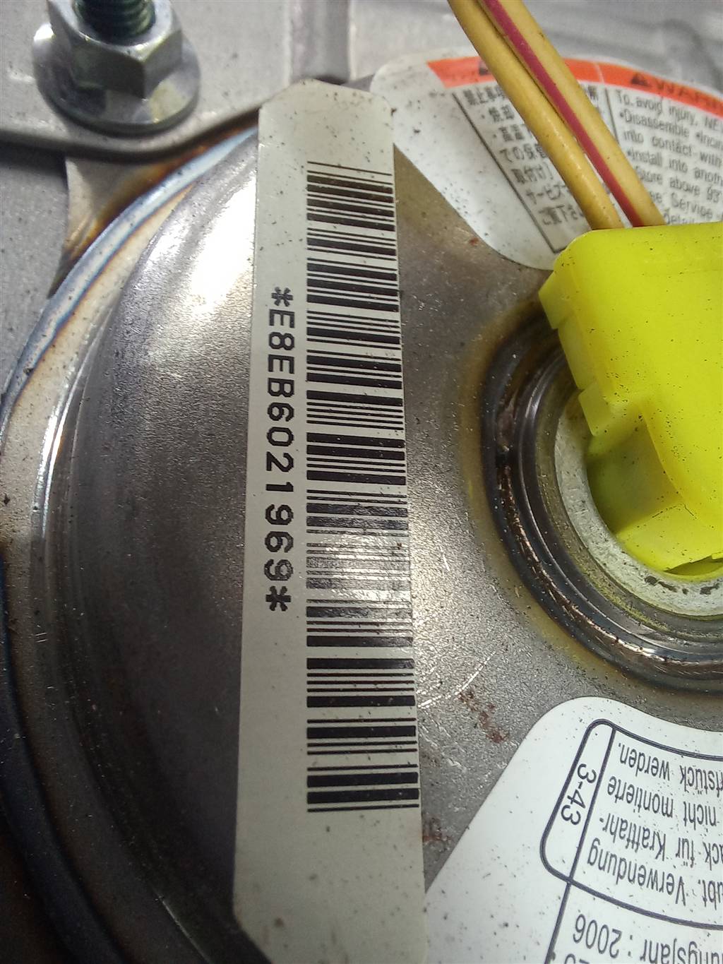 подушка безопасности пассажира SUZUKI JIMNY 1.3 4WD MT (86 л.с.)Jimny  III рестайлинг (2005—2012) Внедорожник 7391076J00P4Z, 4430 рублей, Москва