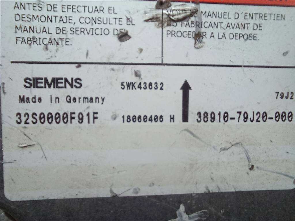 блок управления srs (air bag) SUZUKI SX4 1.6 MT (125 л.с.)Swift  III (2004—2011) Хетчбэк 3891079J20, 980 рублей, Москва