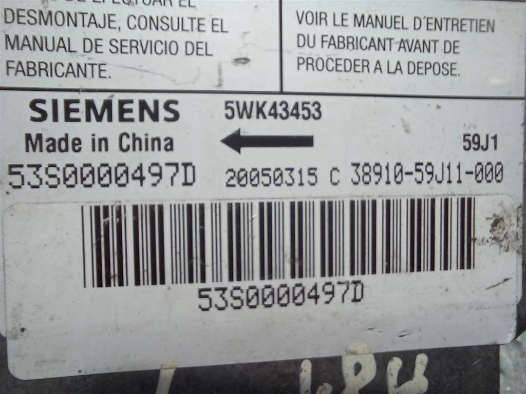 блок управления srs (air bag) SUZUKI LIANA 1.6 MT (106 л.с.)Liana  I рестайлинг (2004—2008) Универсал 3891059J11, 1210 рублей, Москва