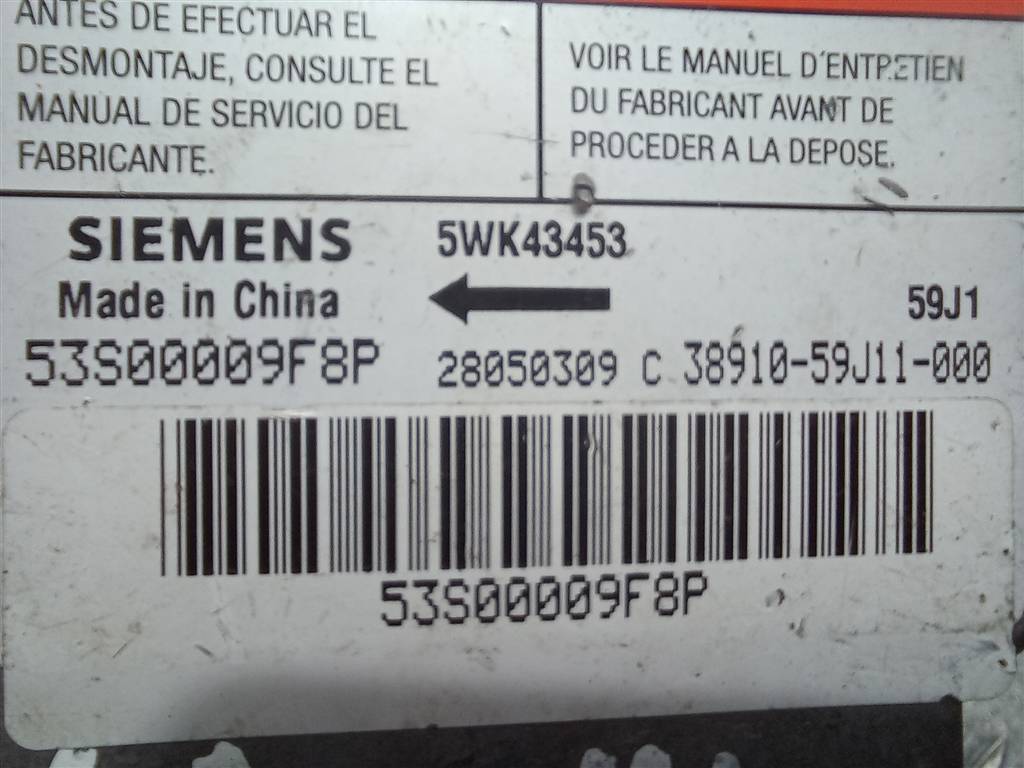 блок управления srs (air bag) SUZUKI LIANA 1.6 MT (106 л.с.)Liana  I рестайлинг (2004—2008) Универсал 3891059J11, 1210 рублей, Москва