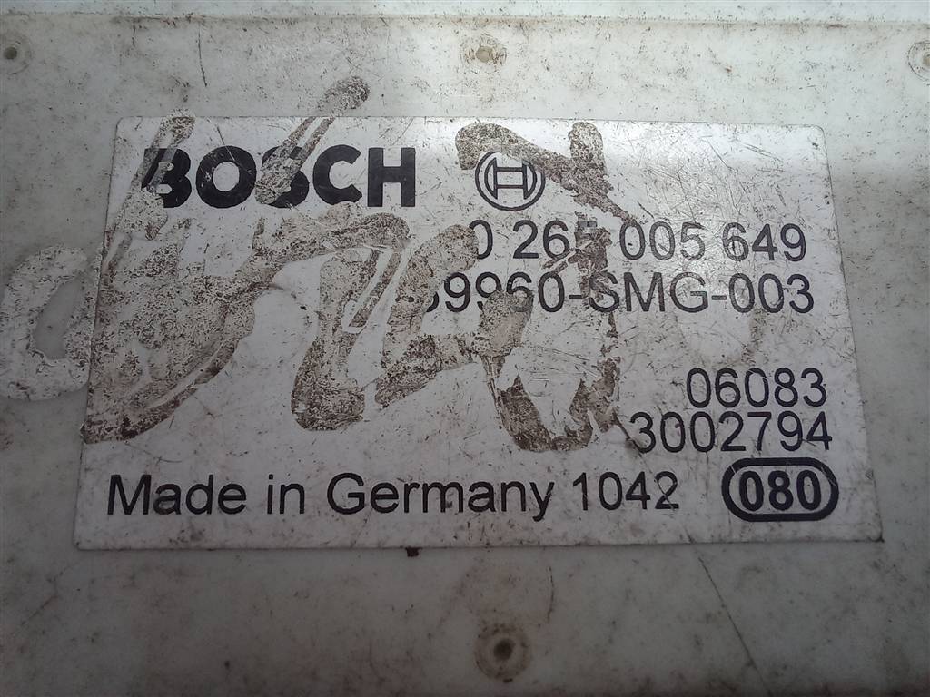 датчик ускорения HONDA Civic 1.8 MT (140 л.с.)Civic  VIII (2005—2009) Хетчбэк 39960SMG003, 750 рублей, Москва