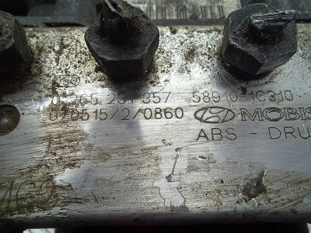 блок abs Hyundai GETZ 1.1 MT (66 л.с.)Getz  I рестайлинг (2005—2011) Хетчбэк 589101C310, 3160 рублей, Москва