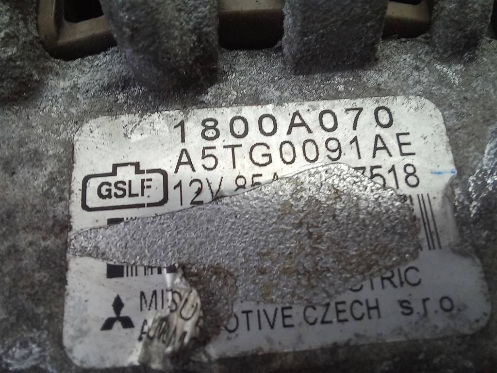 генератор MITSUBISHI COLT  1800A070, 6380 рублей, Москва