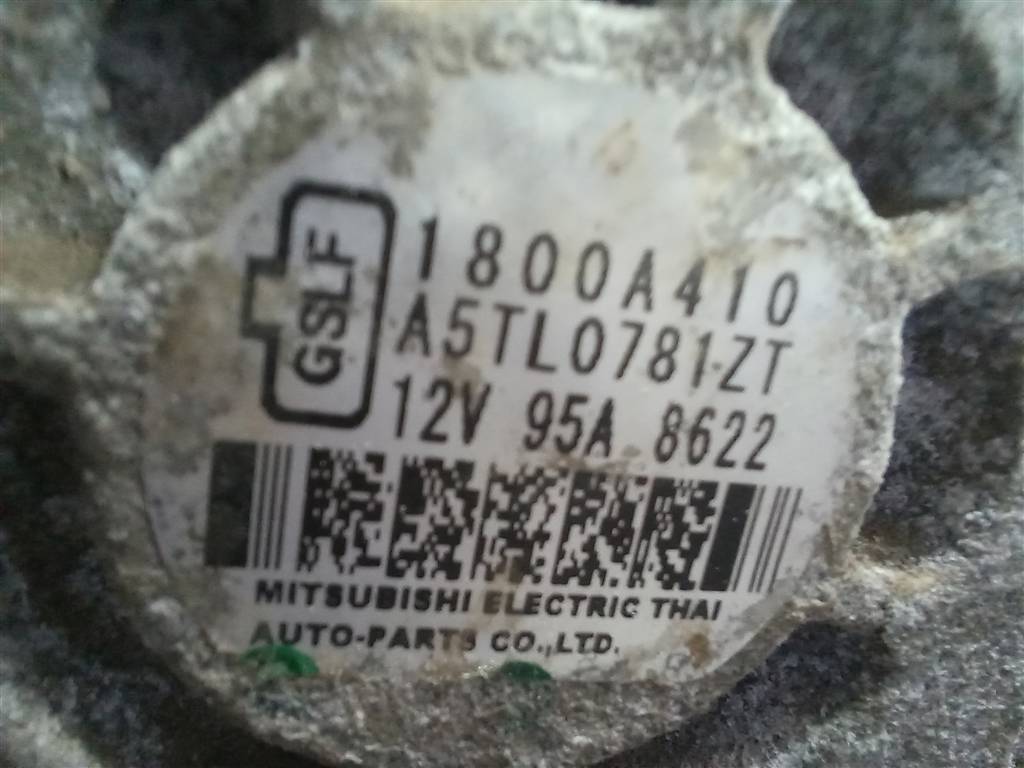 генератор MITSUBISHI L200  2.4 DID AT (154 л.с.)L200  V (2015—2019) Пикап 1800A410, 26850 рублей, Москва