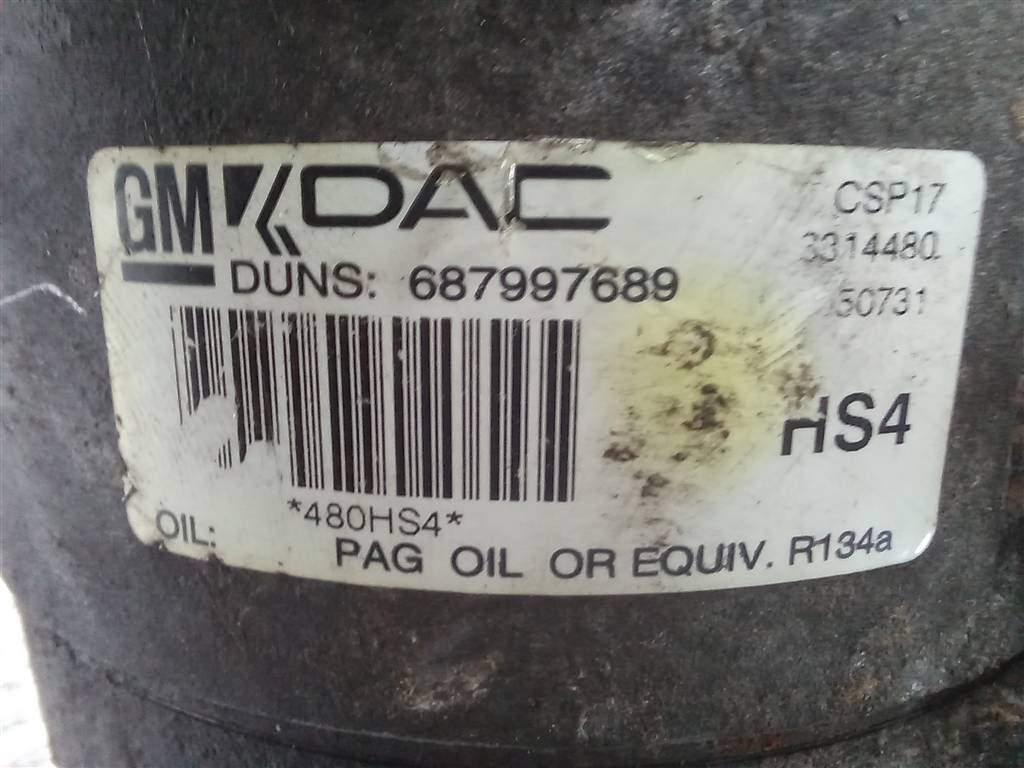 компрессор кондиционера CHEVROLET  ORLANDO 1.8 AT (141 л.с.)Orlando  I (2010—2018) Минивэн 13339088, 14200 рублей, Москва