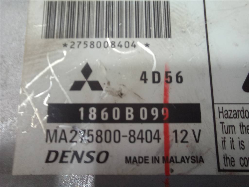 блок управления двигателем MITSUBISHI L200  2.5 DI-D 4WD MT (178 л.с.)L200  IV (2006—2014) Пикап 1860B099, 6150 рублей, Москва