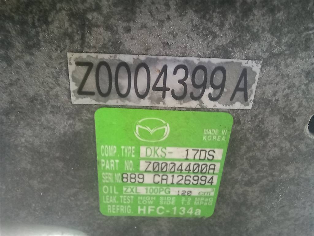 компрессор кондиционера MAZDA 6  GDK461450, 6150 рублей, Москва