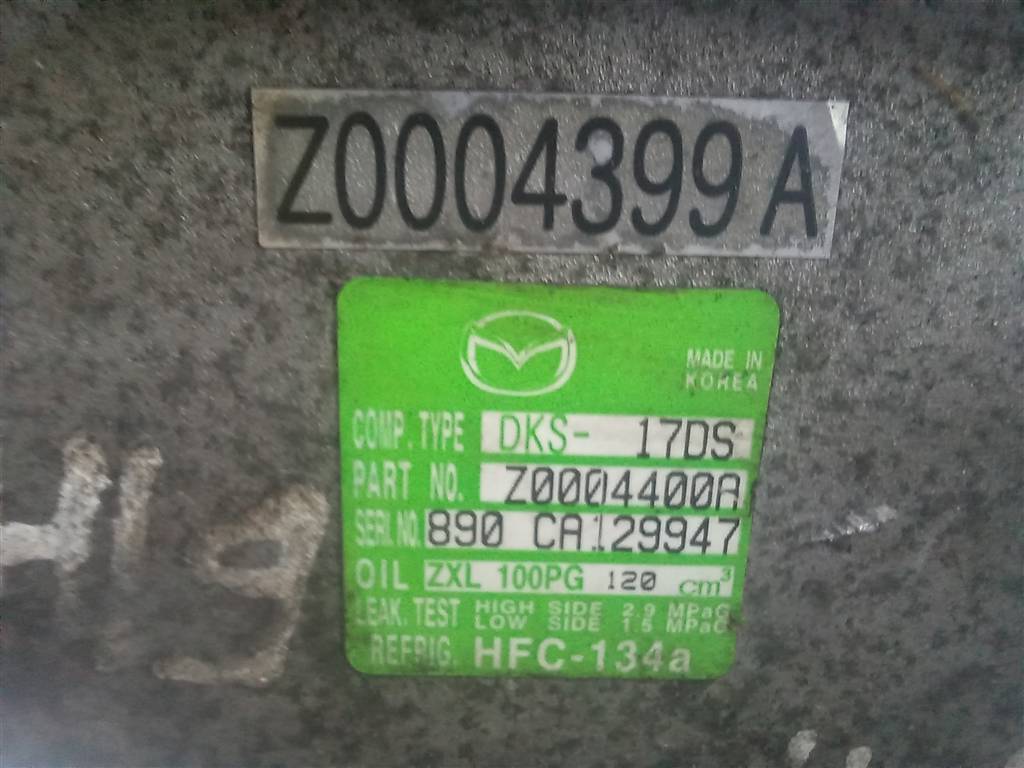 компрессор кондиционера MAZDA 6 GDK461450, 6150 рублей, Москва