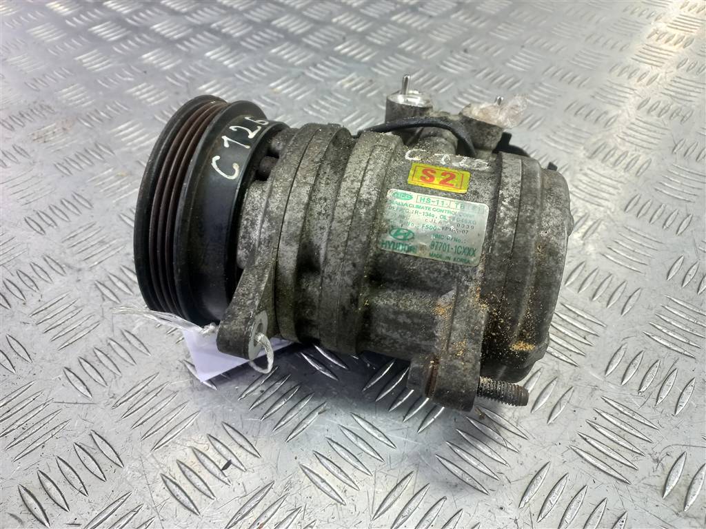 компрессор кондиционера Hyundai GETZ 1.3 AT (82 л.с.)Getz  I (2002—2005) Хетчбэк 977011C100, 6150 рублей, Москва