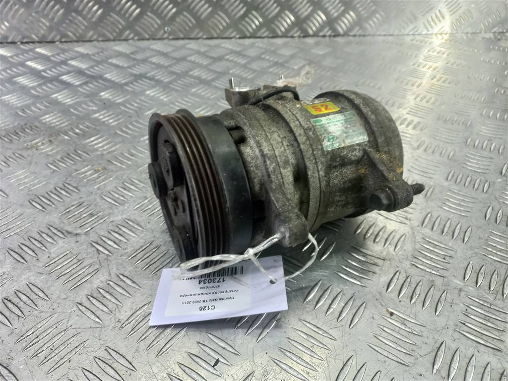 компрессор кондиционера Hyundai GETZ 1.3 AT (82 л.с.)Getz  I (2002—2005) Хетчбэк 977011C100, 6150 рублей, Москва