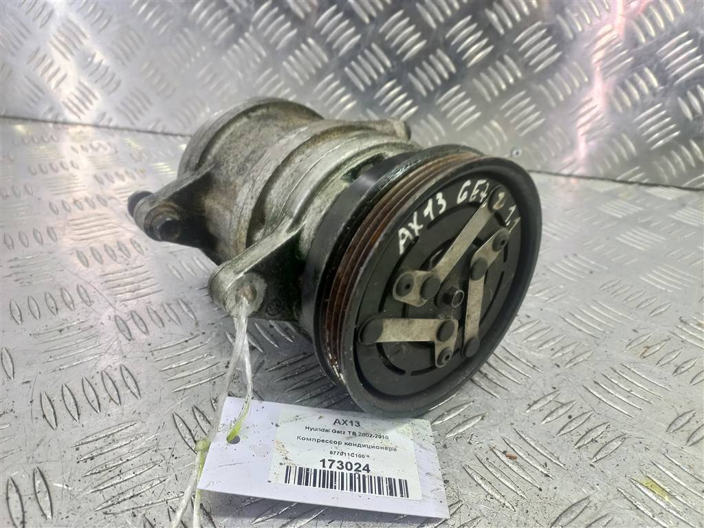 компрессор кондиционера Hyundai GETZ 1.1 MT (66 л.с.)Getz  I рестайлинг (2005—2011) Хетчбэк 977011C100, 6150 рублей, Москва