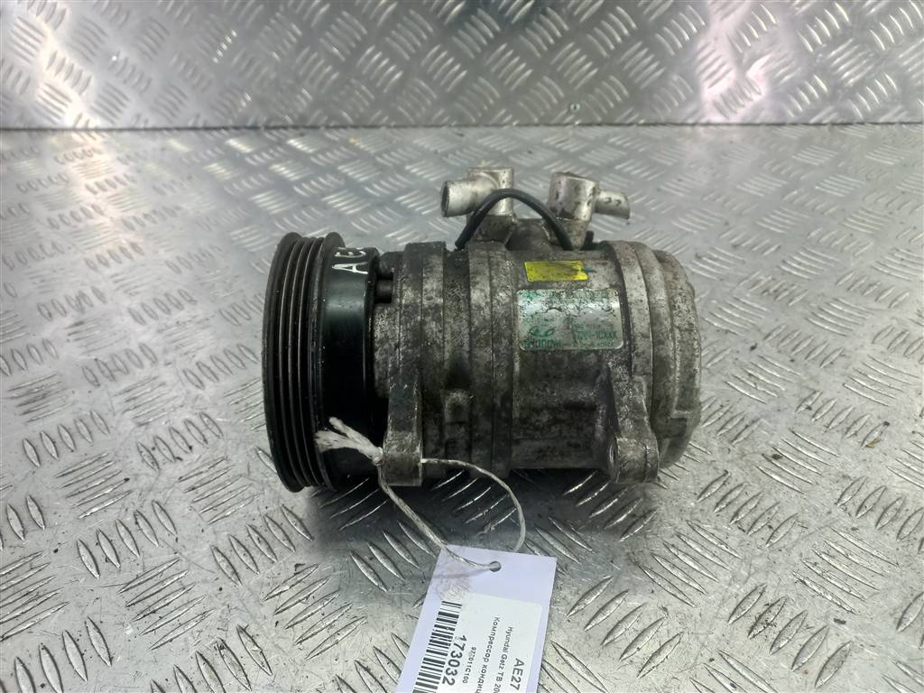 компрессор кондиционера Hyundai GETZ 1.4 AT (97 л.с.)Getz  I рестайлинг (2005—2011) Хетчбэк 977011C100, 6150 рублей, Москва