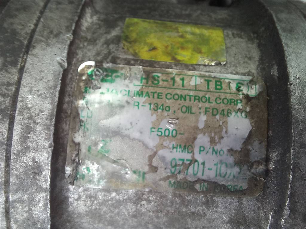 компрессор кондиционера Hyundai GETZ  977011C100, 6150 рублей, Москва