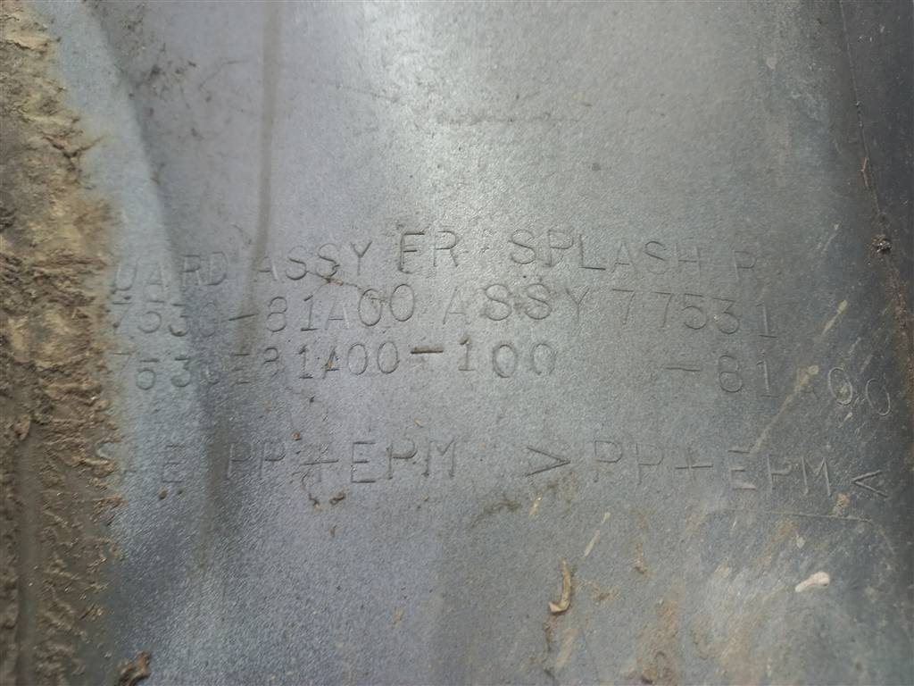 накладка крыла переднего SUZUKI JIMNY 1.3 MT (85 л.с.)Jimny  III рестайлинг (2005—2012) Внедорожник 7753081A00, 4770 рублей, Москва