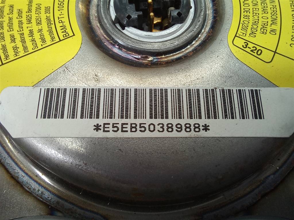 подушка безопасности водителя SUZUKI JIMNY 1.3 MT (85 л.с.)Jimny  III рестайлинг (2005—2012) Внедорожник 4815076J70KJ7, 6730 рублей, Москва