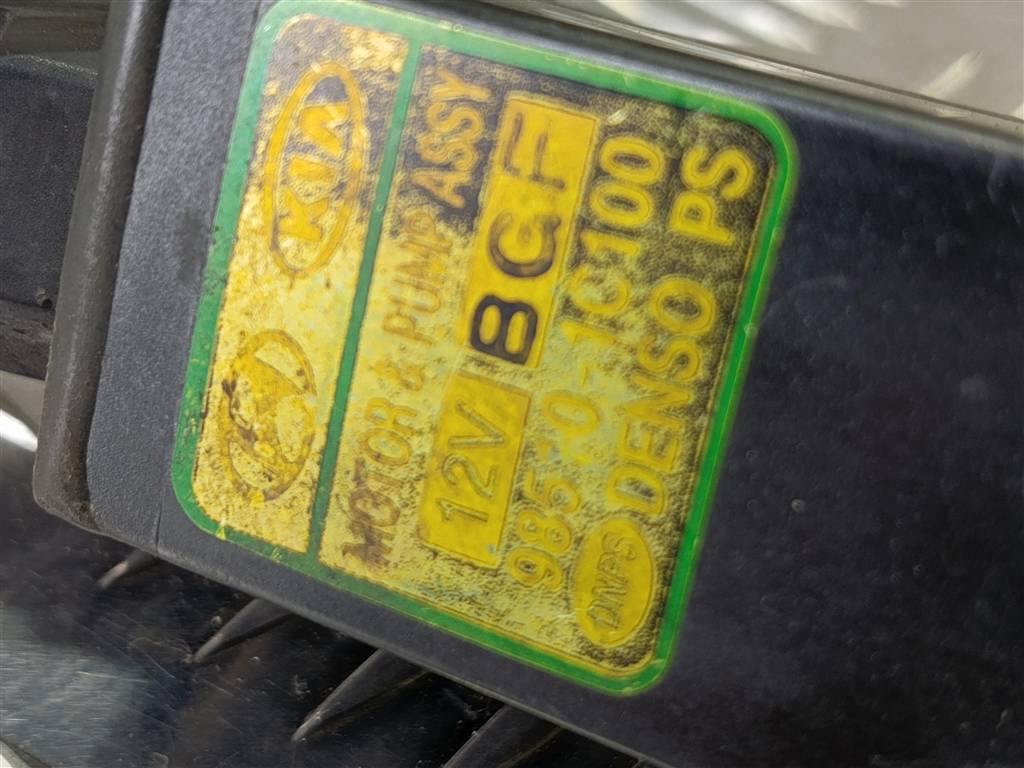 насос омывателя (моторчик) Hyundai GETZ 1.1 MT (66 л.с.)Getz  I рестайлинг (2005—2011) Хетчбэк 98510-1C100, 1440 рублей, Москва